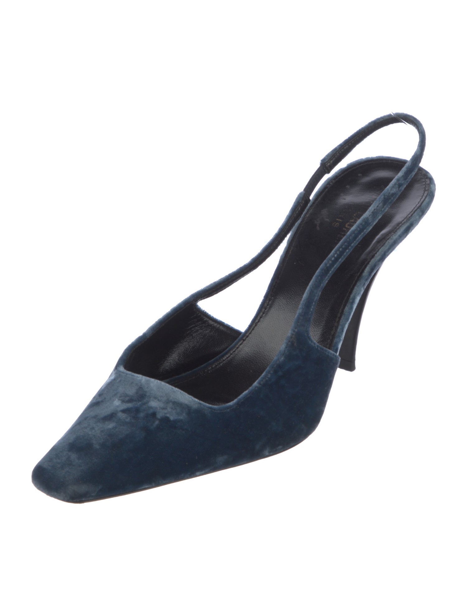 Saint Laurent Velvet Slingback Pumps