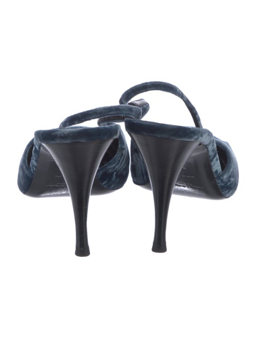 Saint Laurent Velvet Slingback Pumps