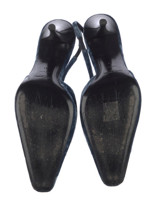 Saint Laurent Velvet Slingback Pumps