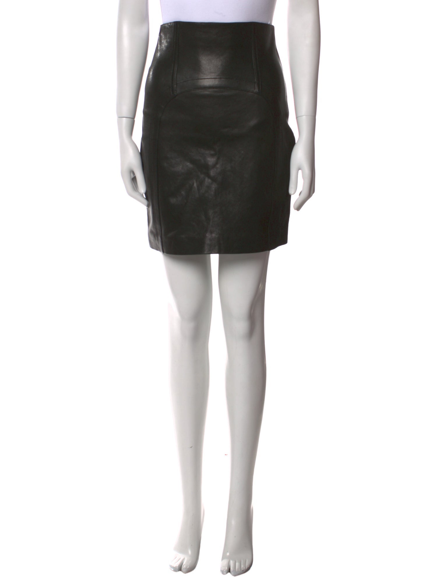 Saint Laurent Leather Mini Skirt