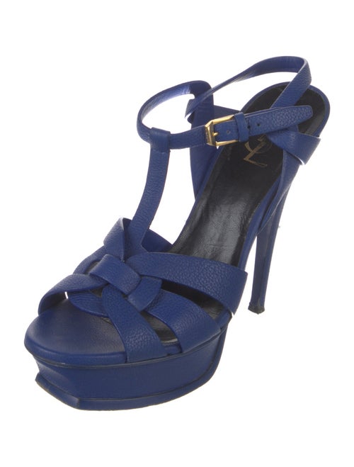 Saint Laurent Leather T-Strap Sandals
