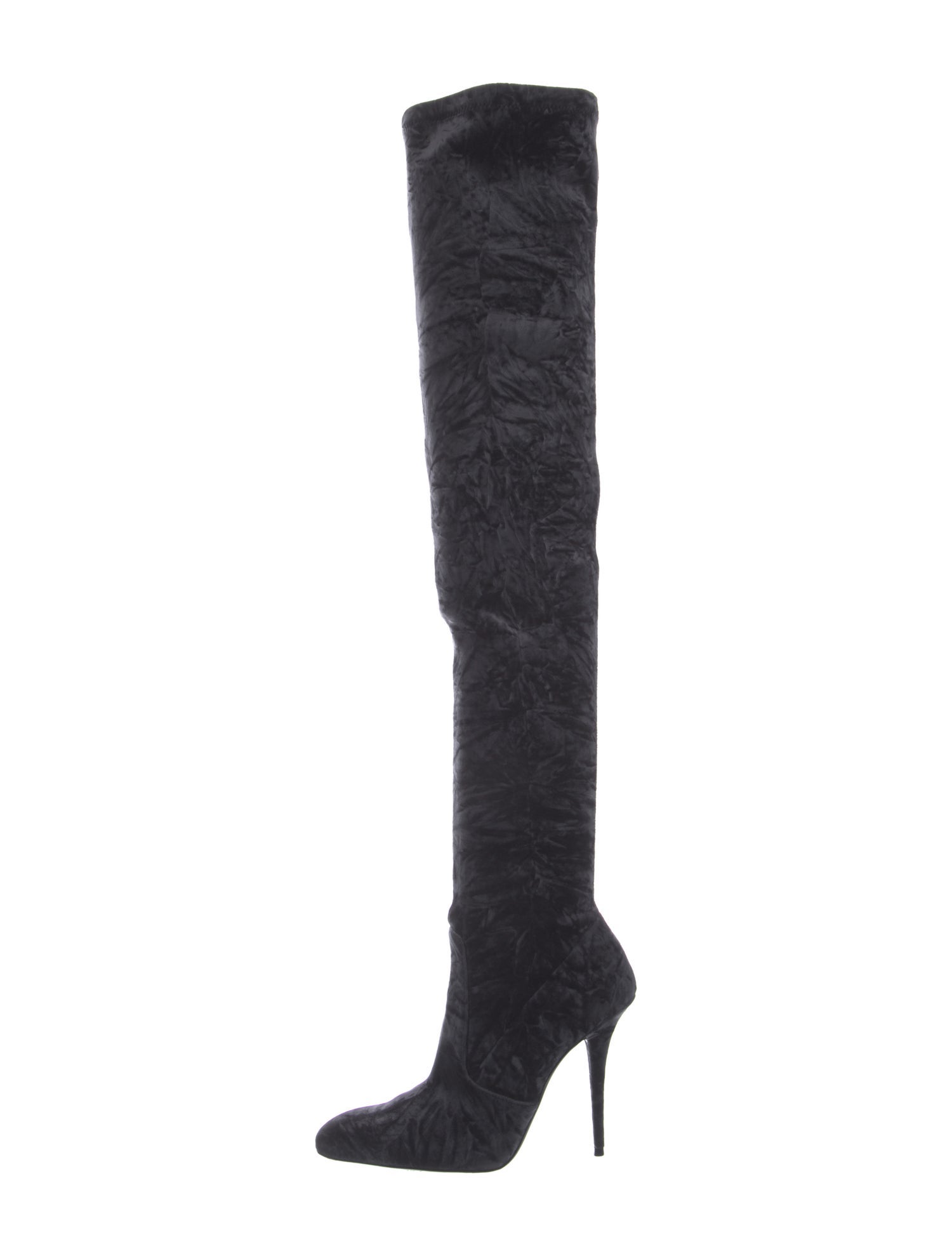 Saint Laurent Velvet Sock Boots