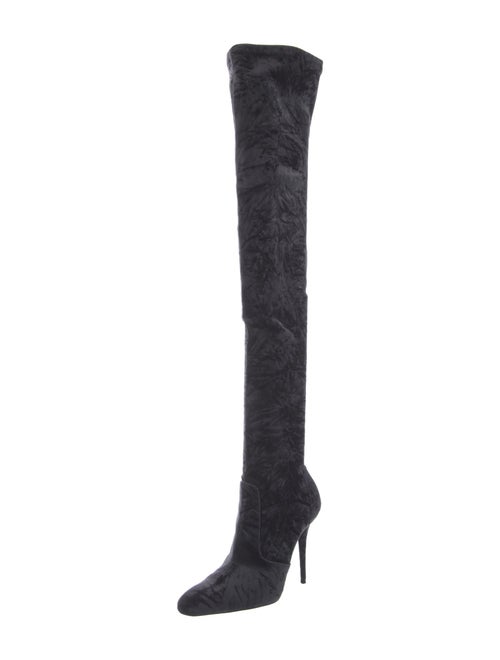 Saint Laurent Velvet Sock Boots