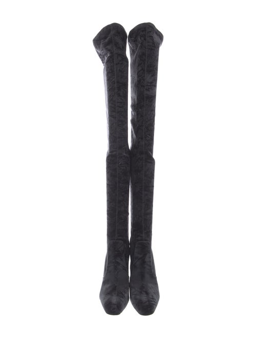 Saint Laurent Velvet Sock Boots
