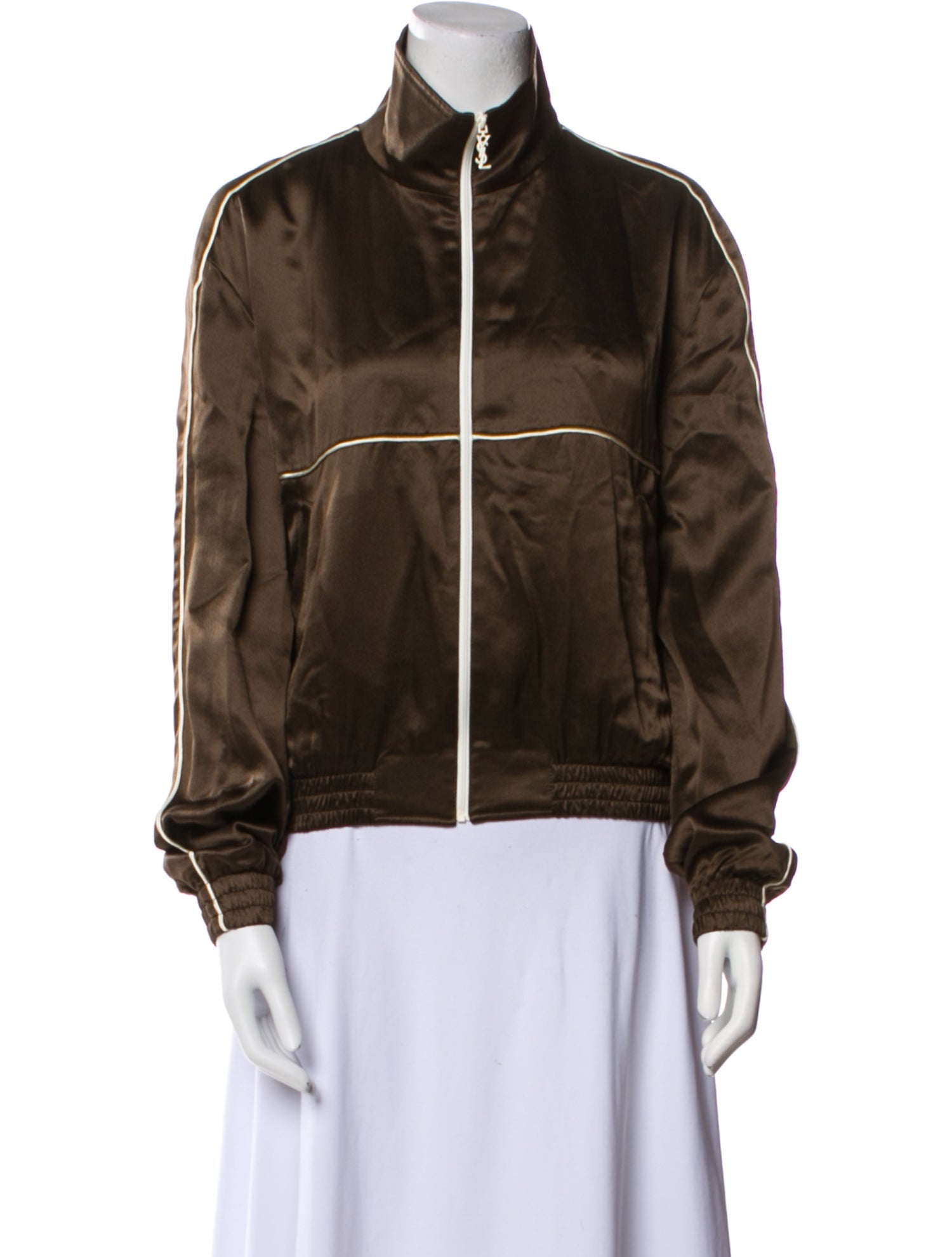 Saint Laurent 2022 Silk Bomber Jacket