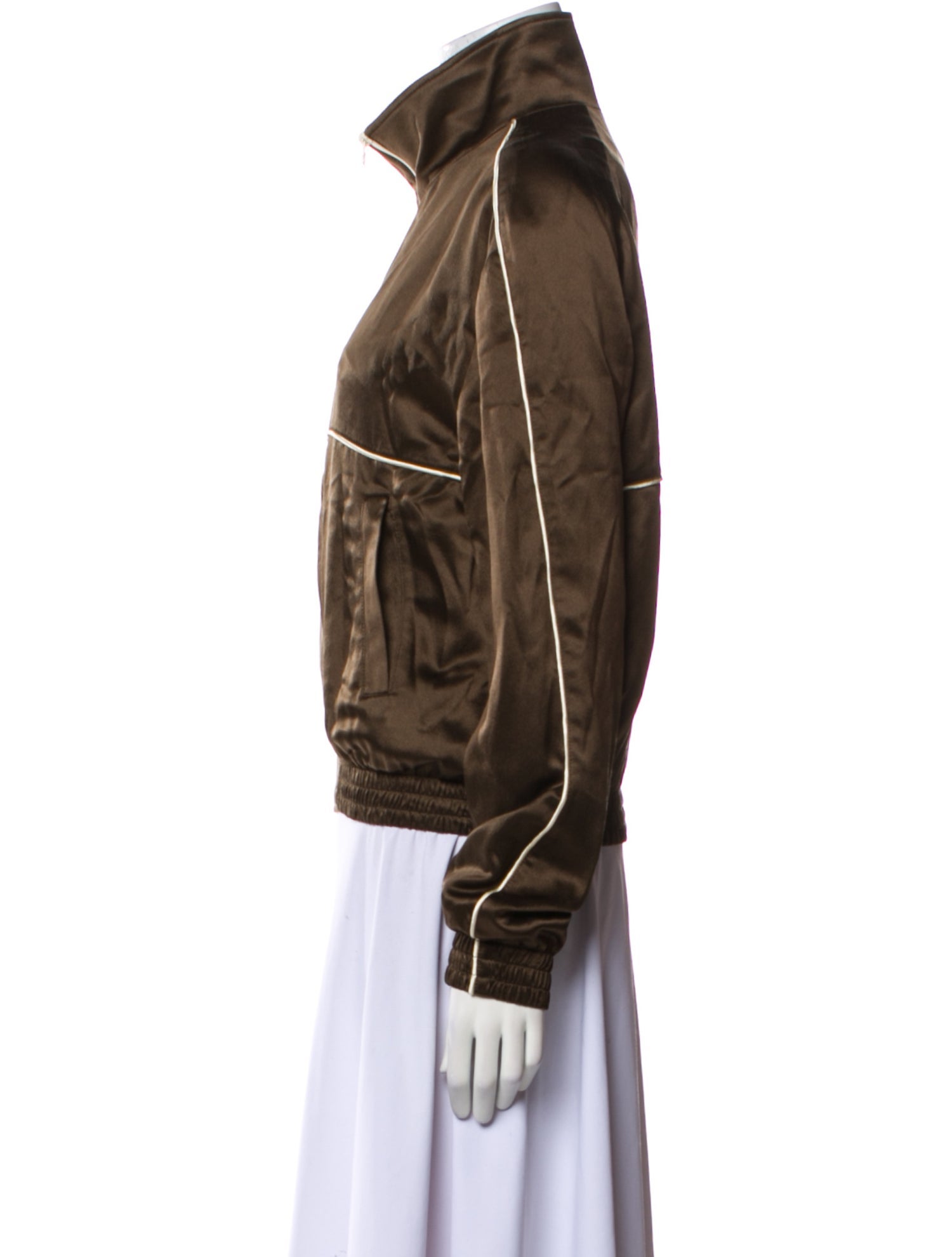 Saint Laurent 2022 Silk Bomber Jacket