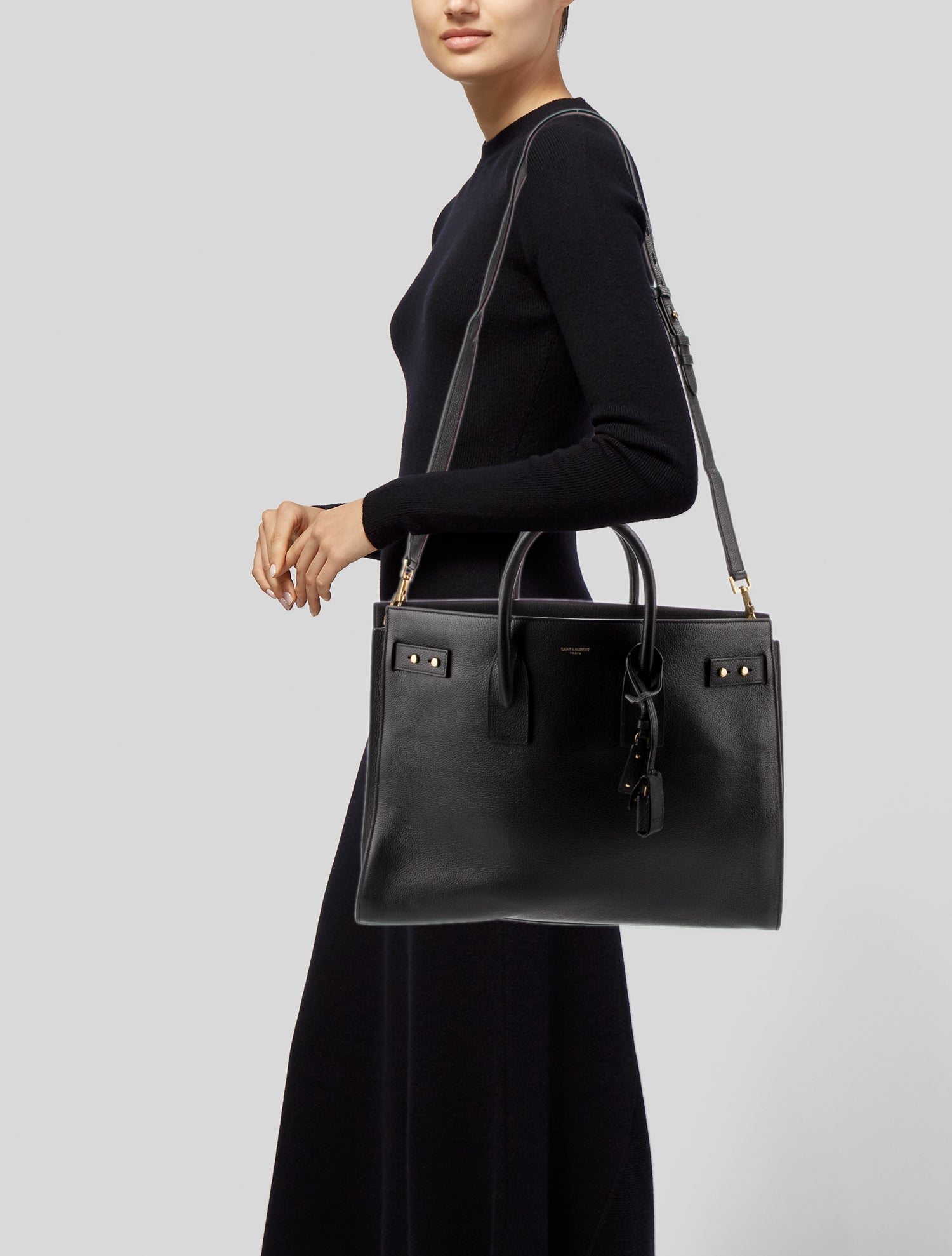 Saint Laurent Leather Sac De Jour Large 2024