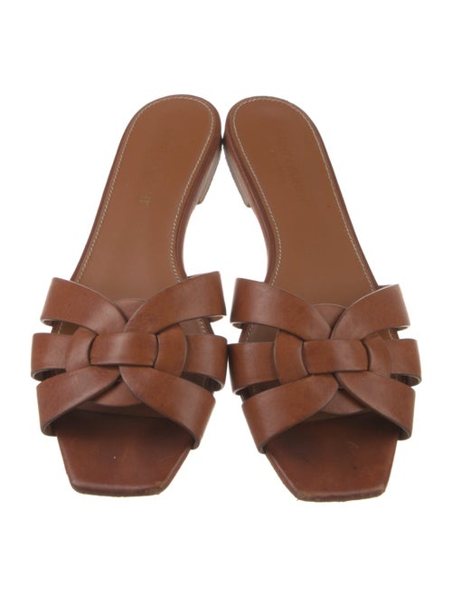 Saint Laurent Leather Slides
