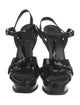 Saint Laurent Patent Leather T-Strap Sandals