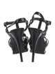 Saint Laurent Patent Leather T-Strap Sandals