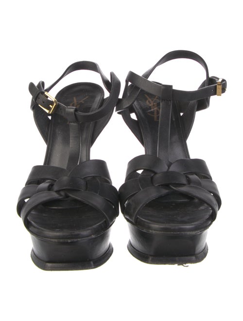Saint Laurent Leather T-Strap Sandals