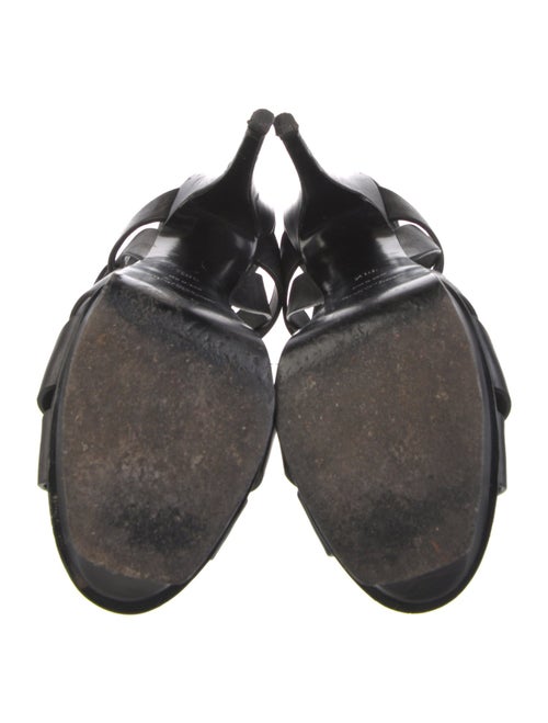 Saint Laurent Leather T-Strap Sandals