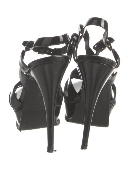 Saint Laurent Patent Leather T-Strap Sandals