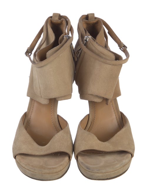 Saint Laurent Suede Slingback Sandals