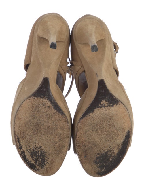 Saint Laurent Suede Slingback Sandals