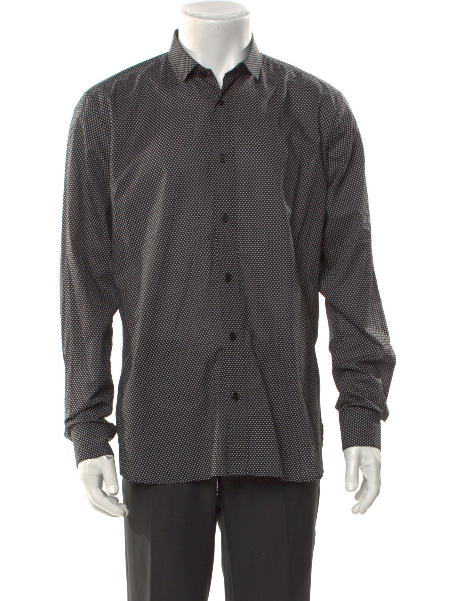 Saint Laurent 2012 Polka Dot Print Shirt