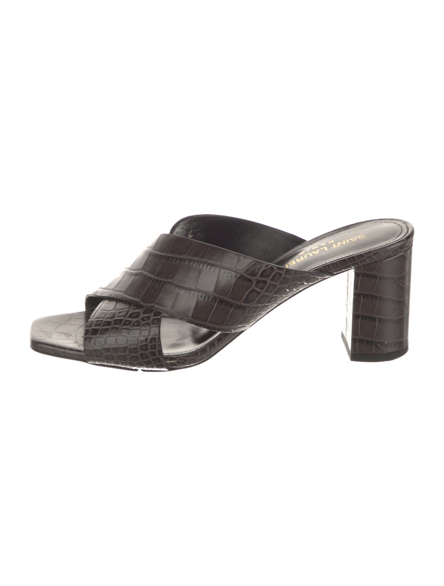 Saint Laurent Leather Slides