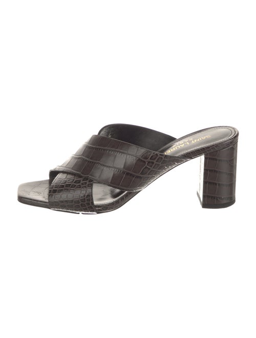 Saint Laurent Leather Slides