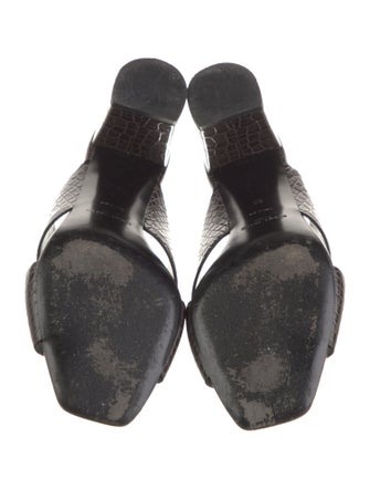 Saint Laurent Leather Slides