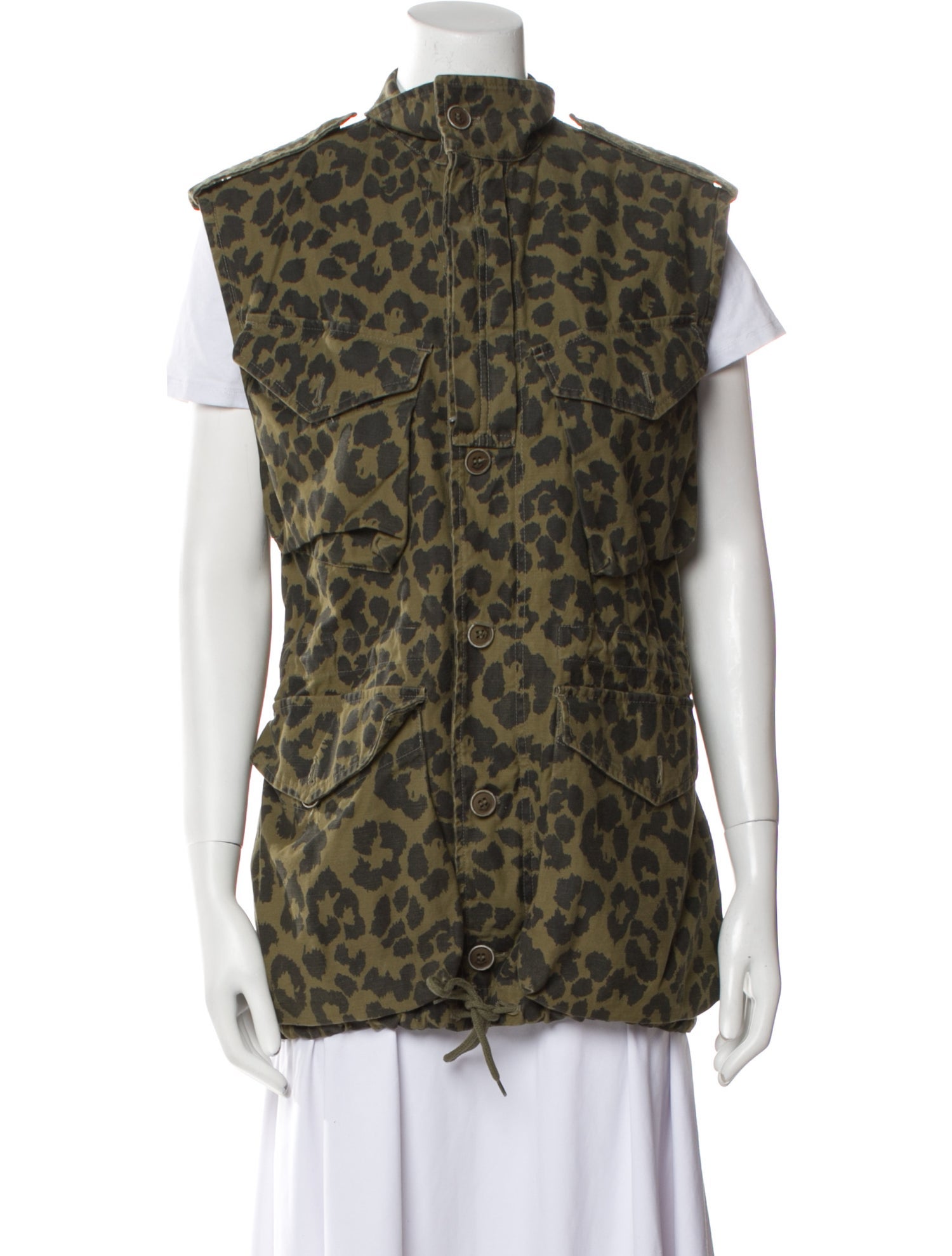 Saint Laurent 2015 Animal Print Vest