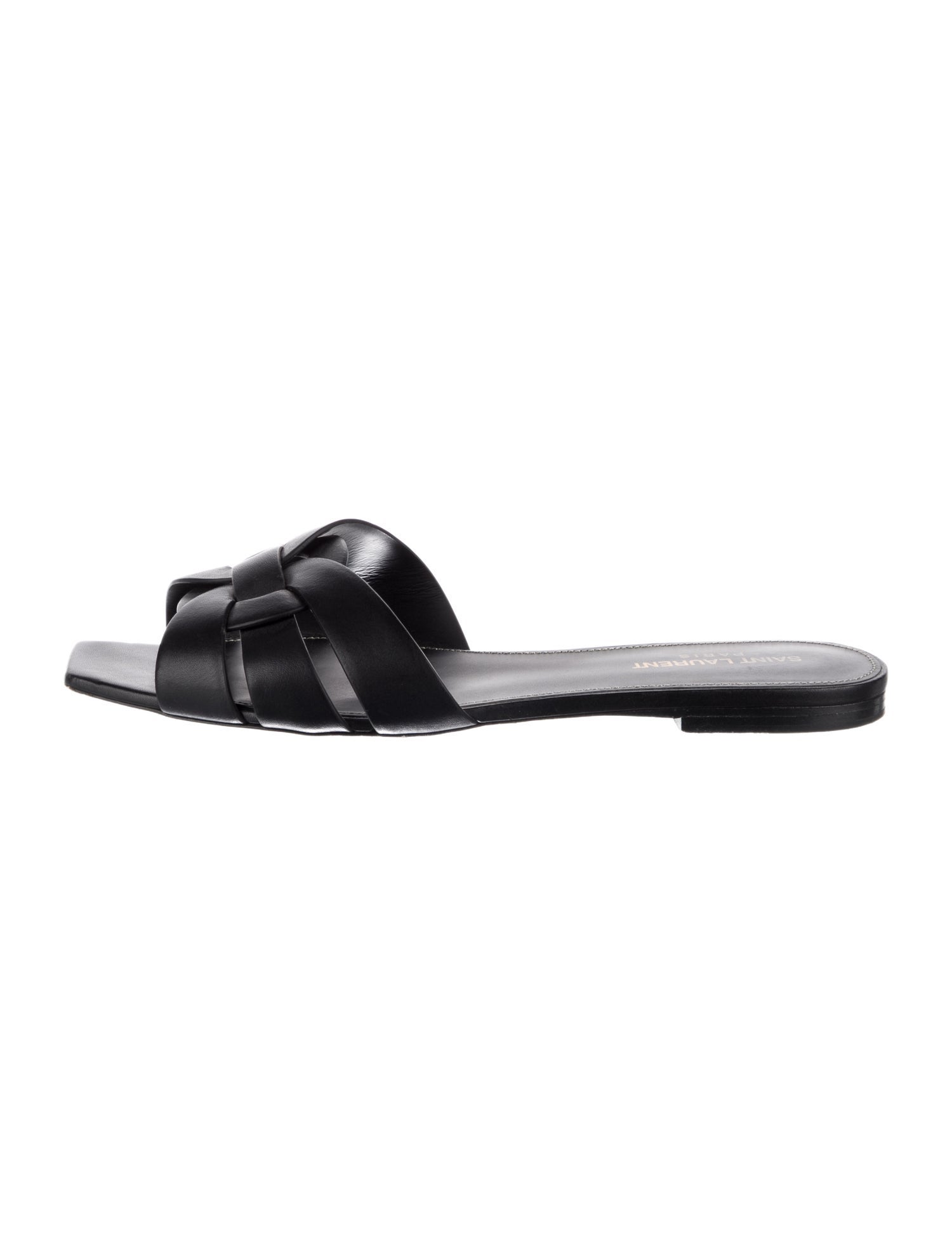 Saint Laurent Leather Slides