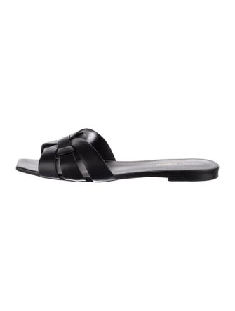 Saint Laurent Leather Slides