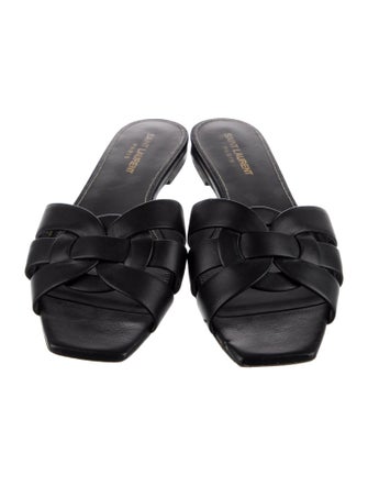 Saint Laurent Leather Slides