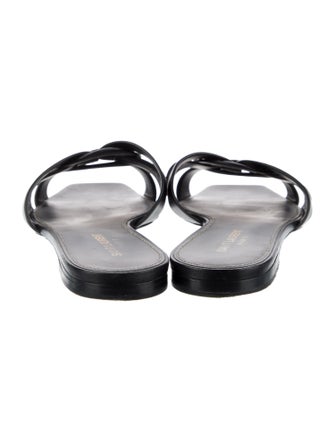 Saint Laurent Leather Slides