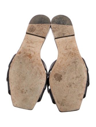 Saint Laurent Leather Slides