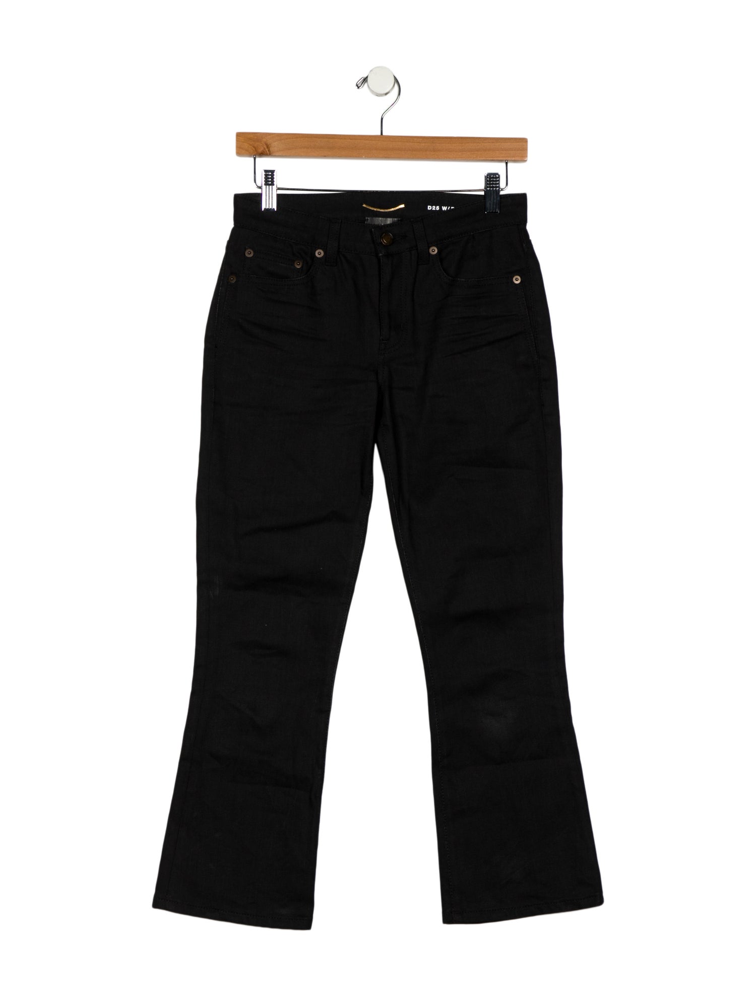 Saint Laurent Mid-Rise Straight Leg Jeans