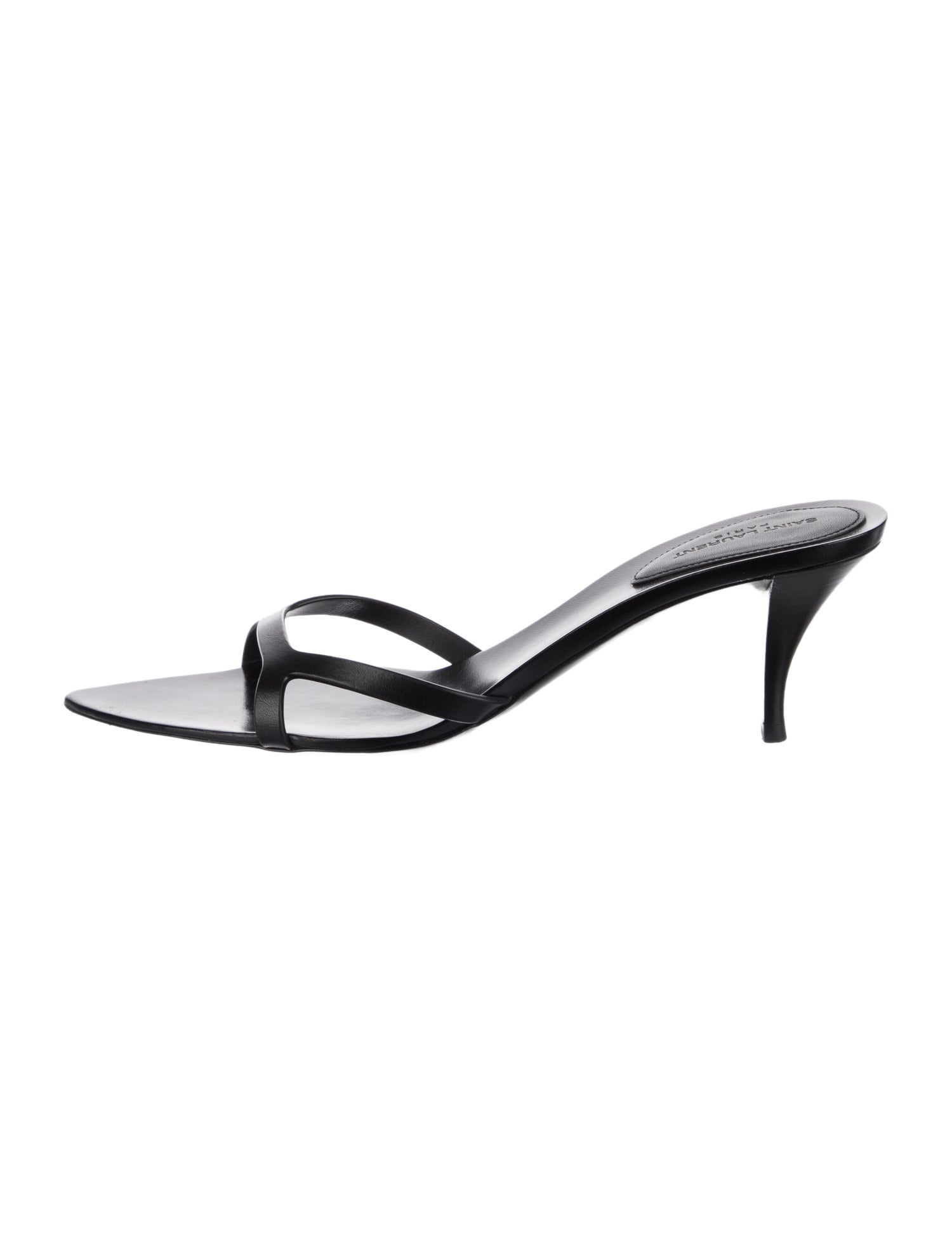 Saint Laurent Leather Slides