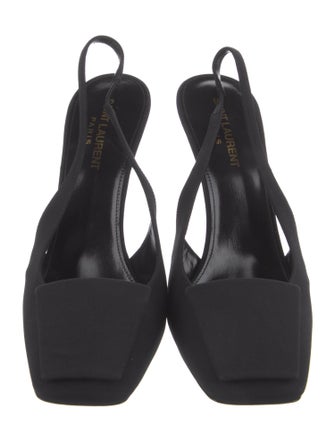 Saint Laurent Satin Slingback Pumps