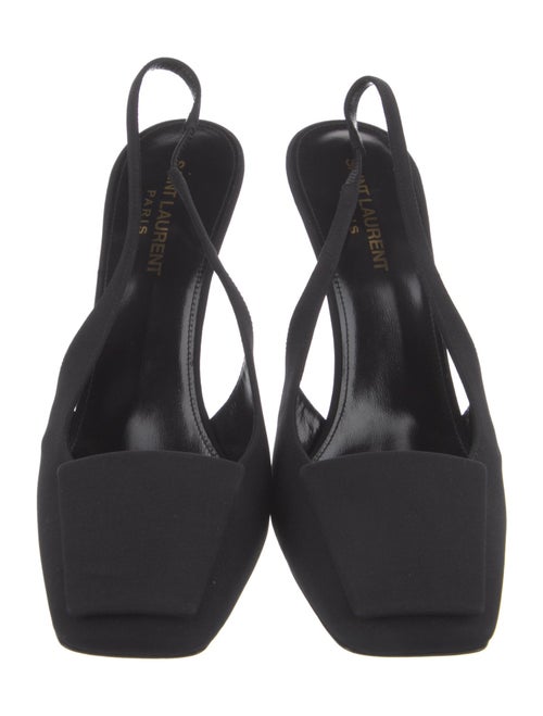 Saint Laurent Satin Slingback Pumps