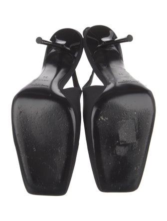 Saint Laurent Satin Slingback Pumps