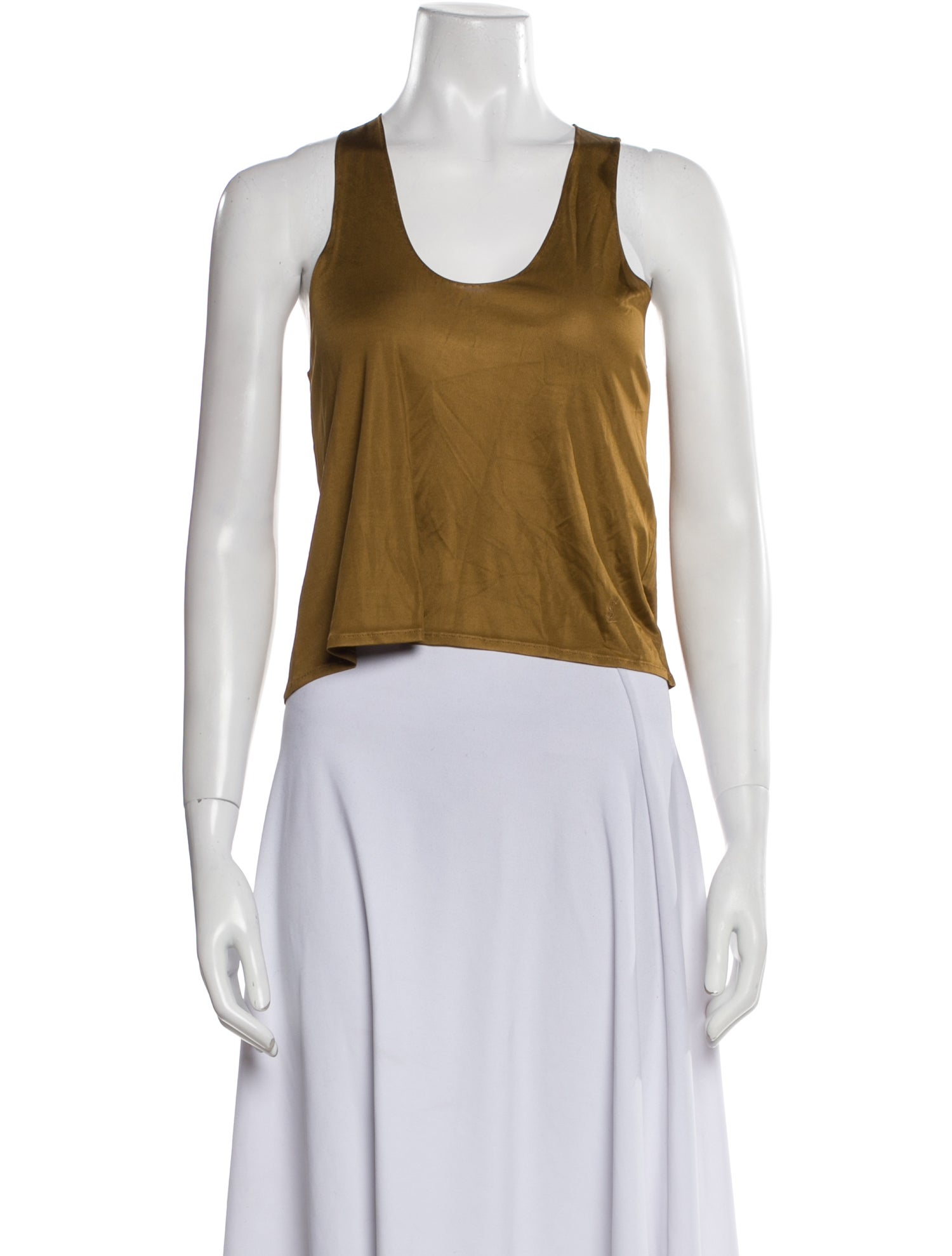 Saint Laurent 2023 Silk Crop Top