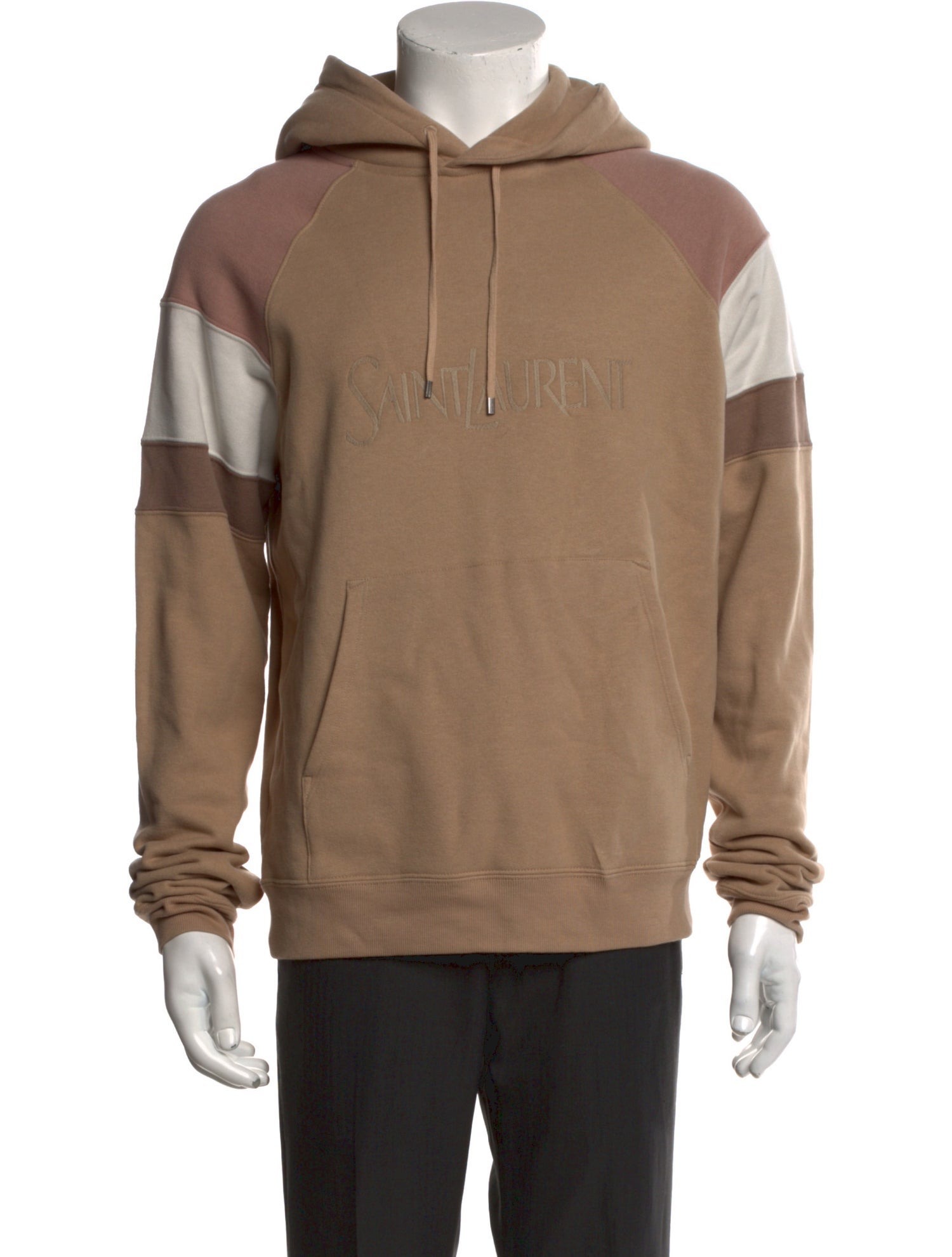 Saint Laurent 2022 Colorblock Pattern Hoodie w/ Tags