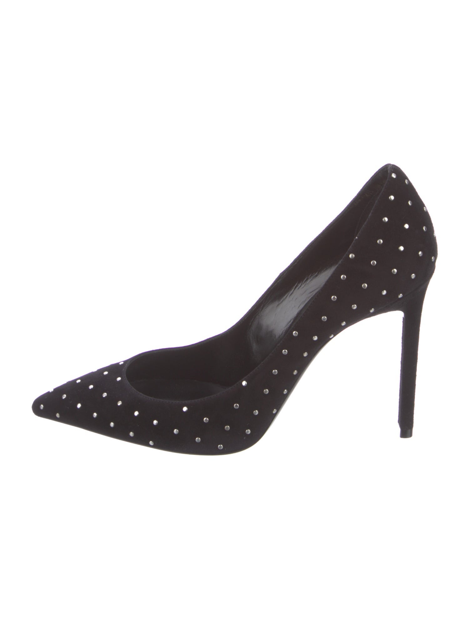 Saint Laurent Suede Studded Accents Pumps w/ Tags