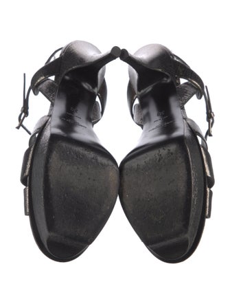 Saint Laurent Patent Leather T-Strap Pumps