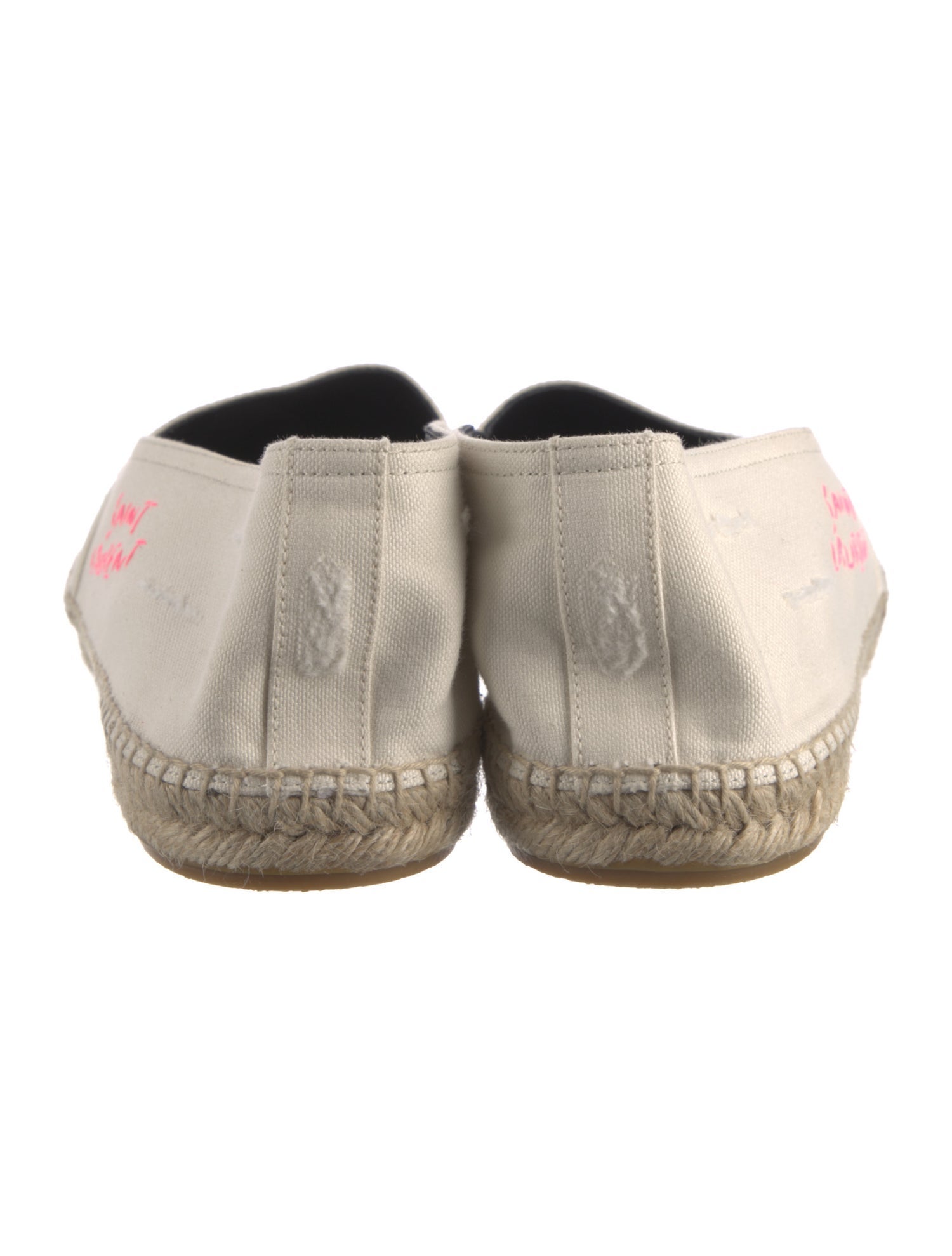 Saint Laurent Signature Logo Canvas Espadrilles