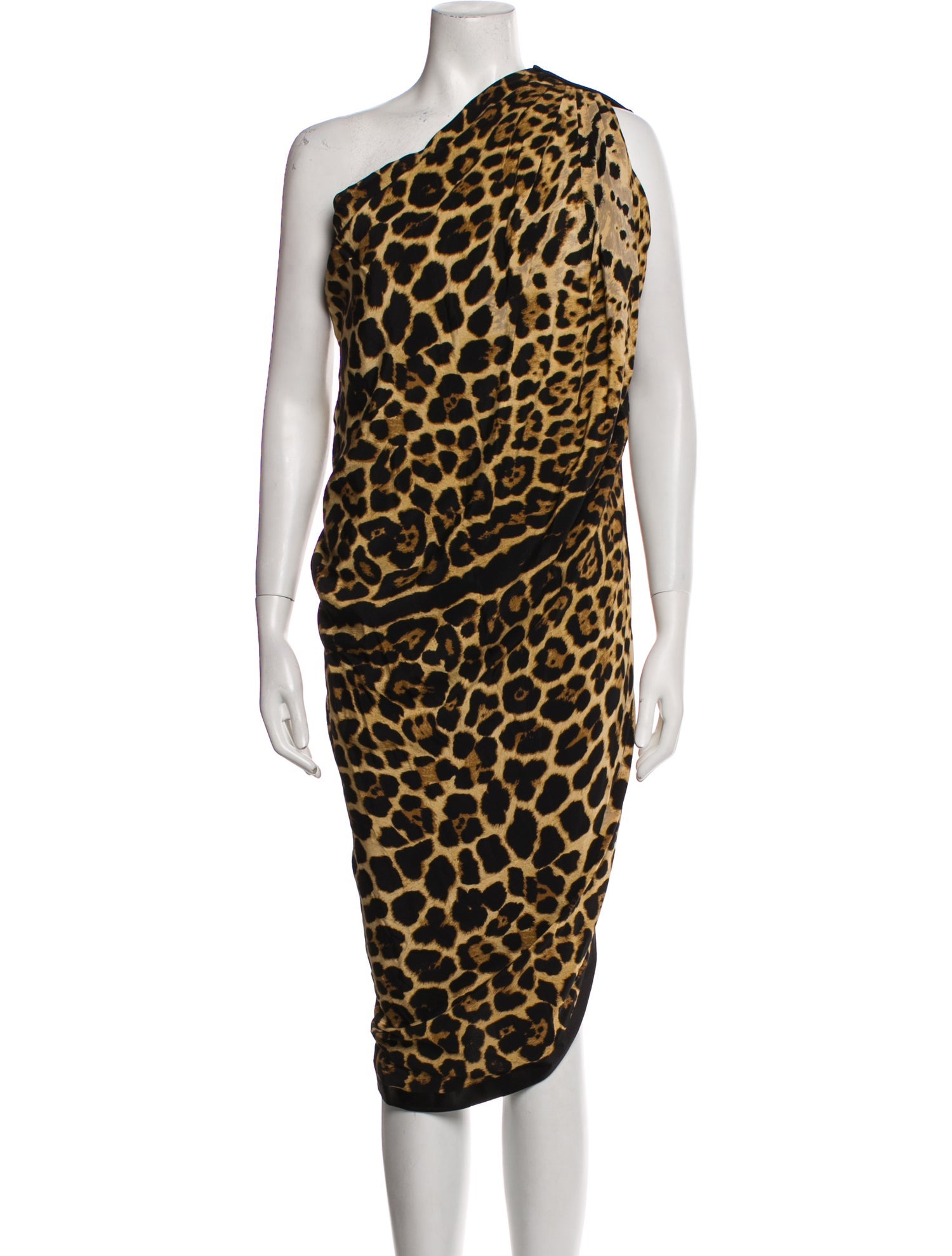 Saint Laurent Silk Midi Length Dress