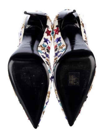Saint Laurent Sequins Printed Pumps