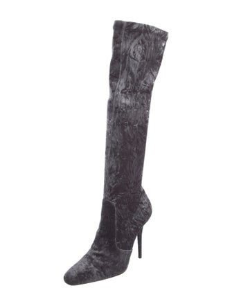 Saint Laurent Velvet Sock Boots