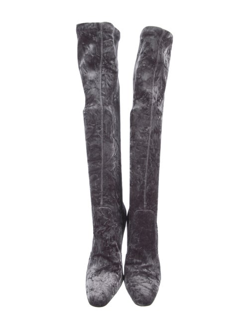 Saint Laurent Velvet Sock Boots