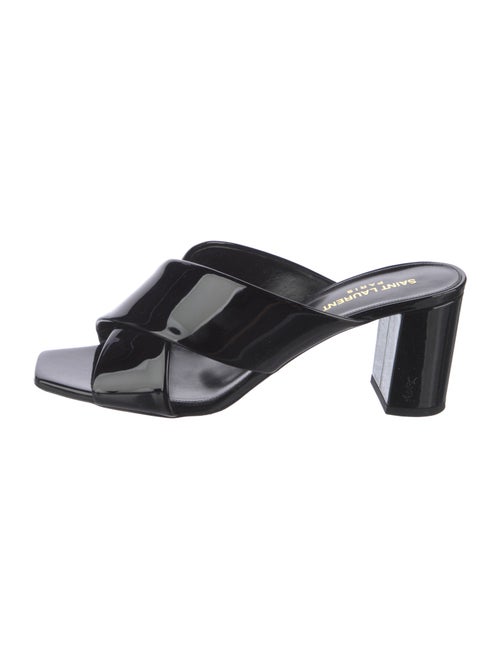 Saint Laurent Patent Leather Slides