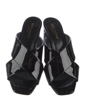 Saint Laurent Patent Leather Slides