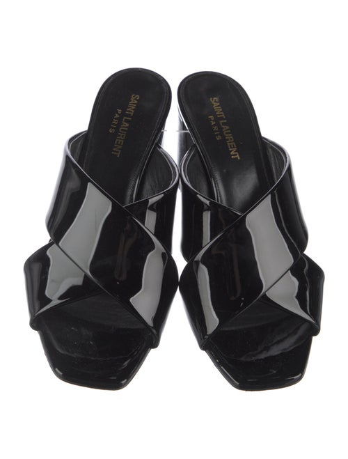 Saint Laurent Patent Leather Slides
