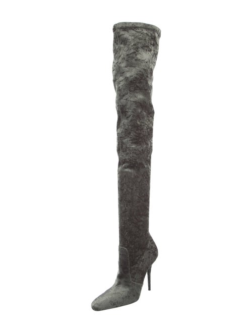 Saint Laurent Velvet Sock Boots