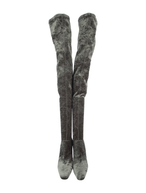 Saint Laurent Velvet Sock Boots