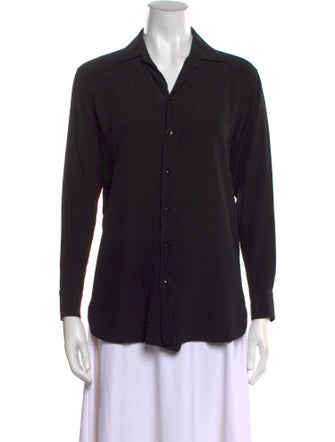 Saint Laurent 2015 Silk Button-Up Top