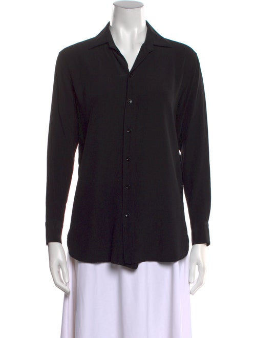 Saint Laurent 2015 Silk Button-Up Top